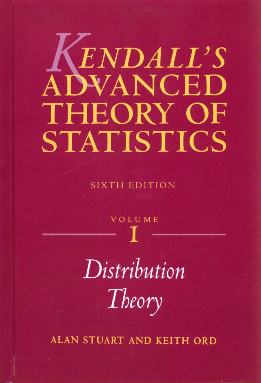 Cover of Kendall's Advanced Theory of Statistics.