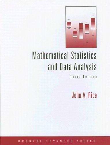 Cover of Mathematical Statistics and Data Analysis by John A. Rice.