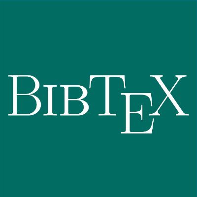 BibTeX written on an green background.